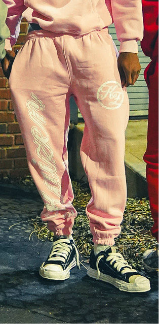 Pastel Pink Logo Joggers