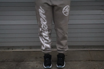 Slate Grey Logo Joggers